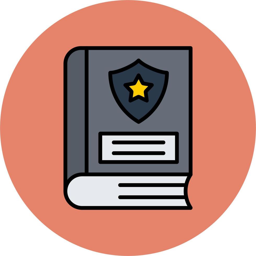 Law book Vector Icon