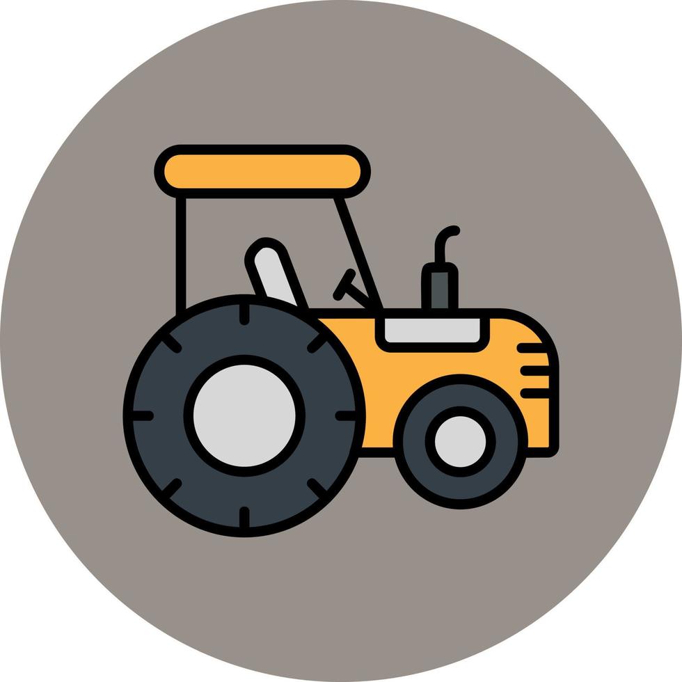 icono de vector de tractor
