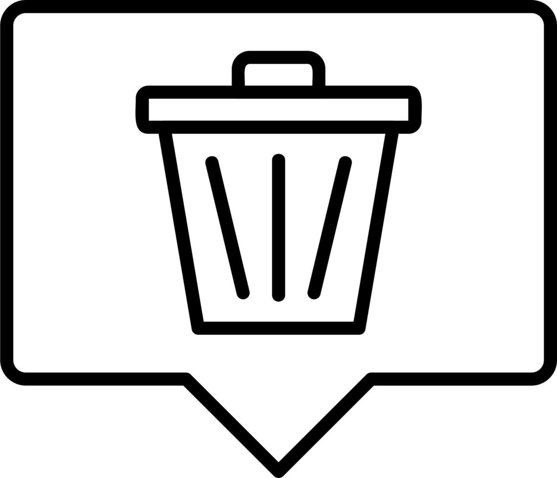 Delete Message Vector Icon