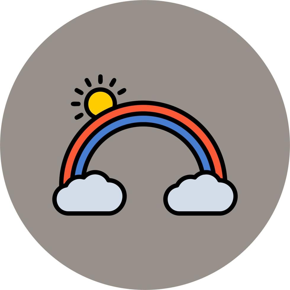 Rainbow Vector Icon