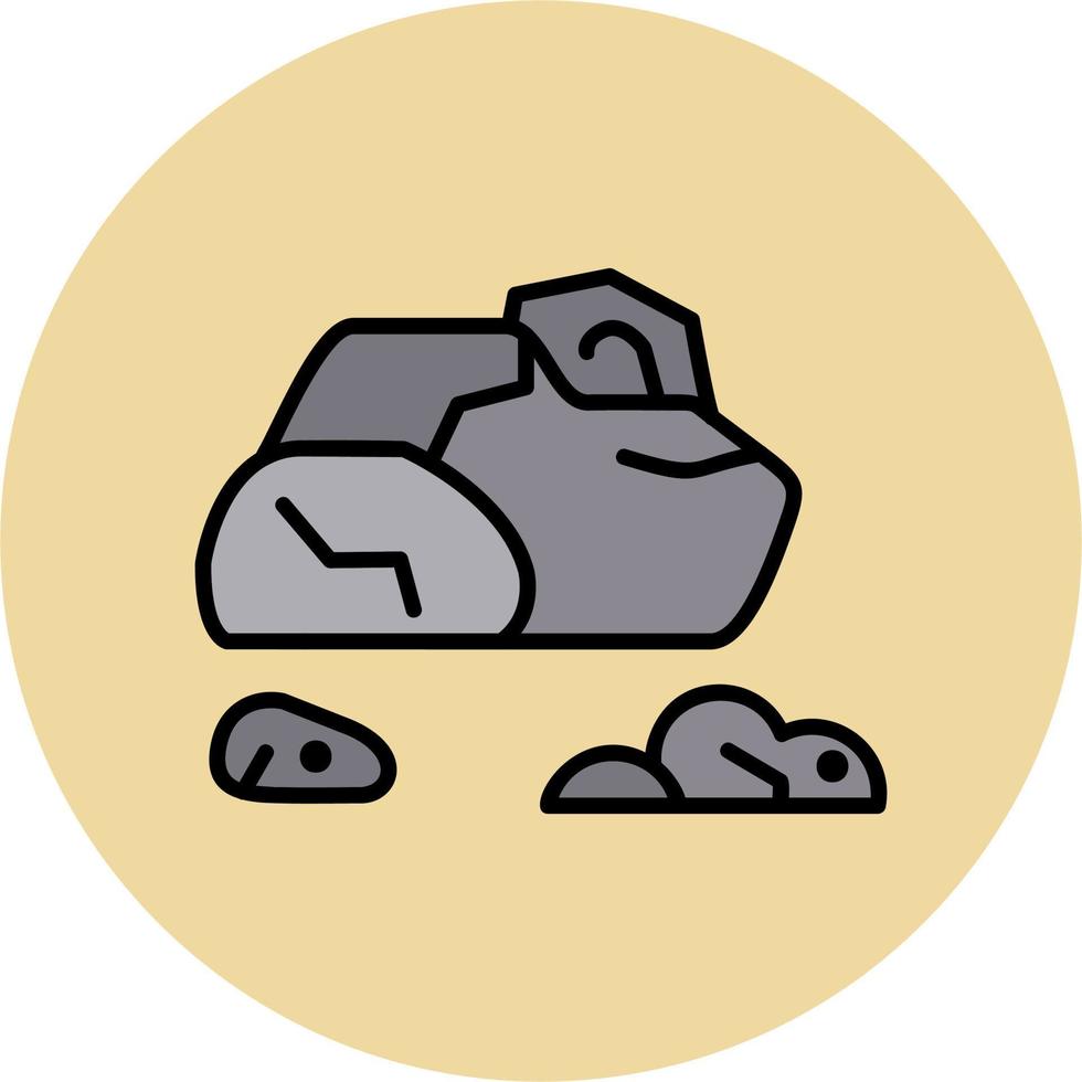 icono de vector de piedra