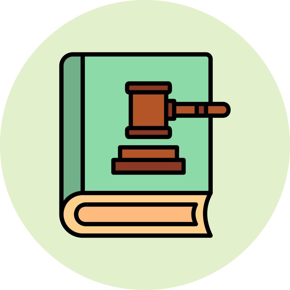 Law Book Vector Icon