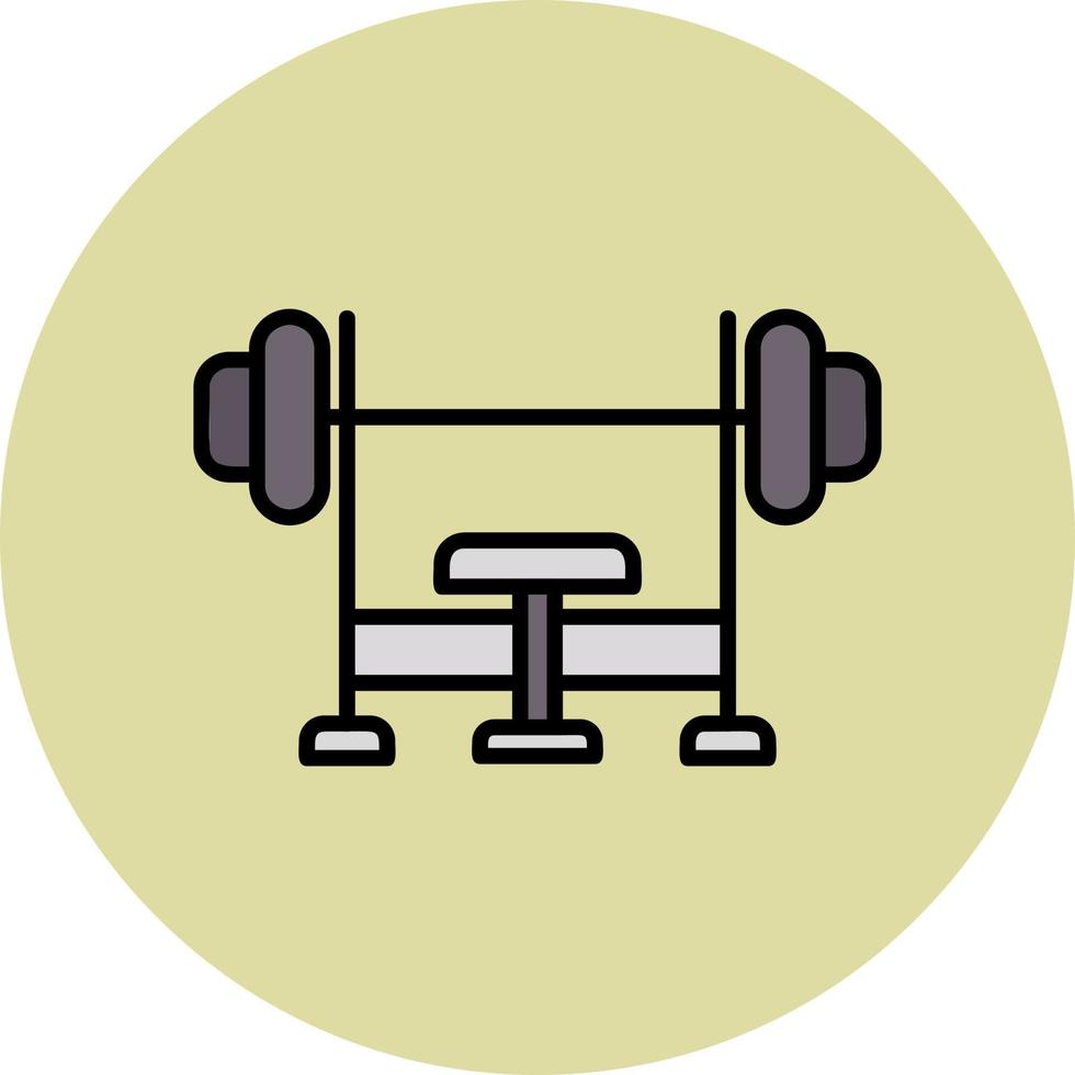 Bench press Vector Icon
