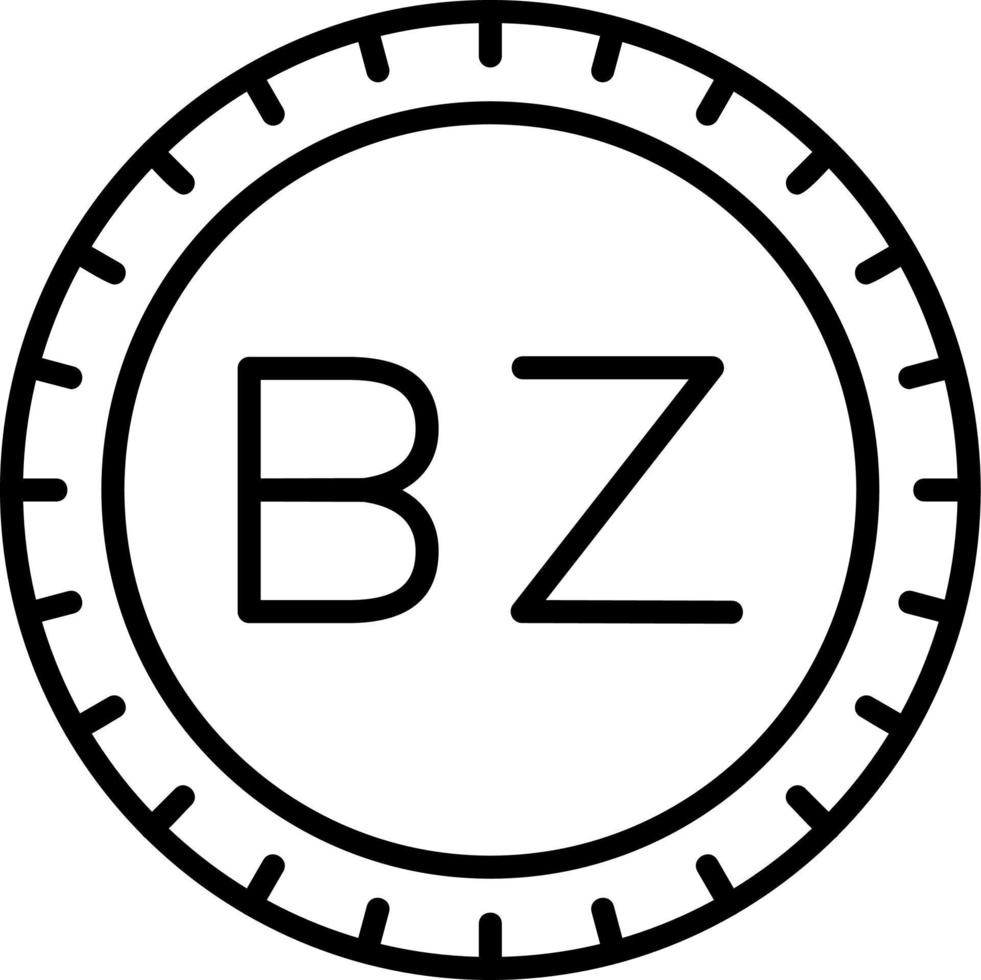 Belize Dial code Vector Icon