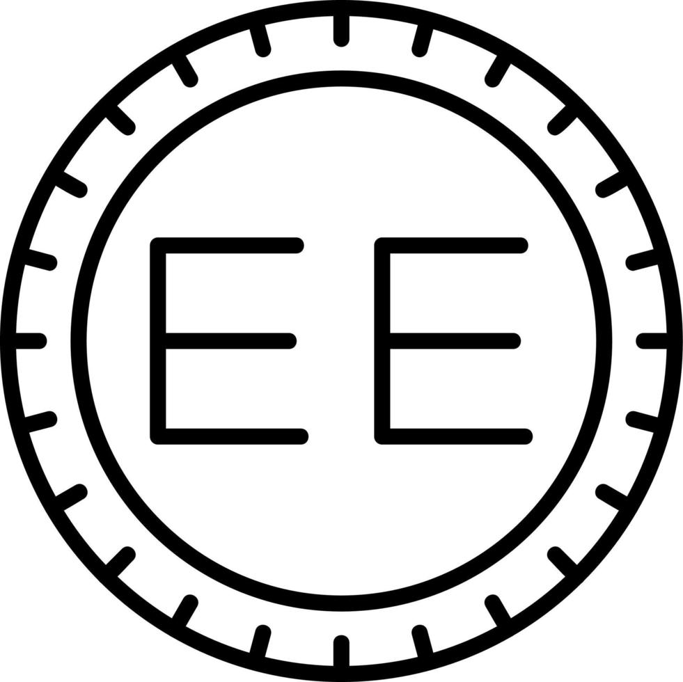 Estonia Dial code Vector Icon