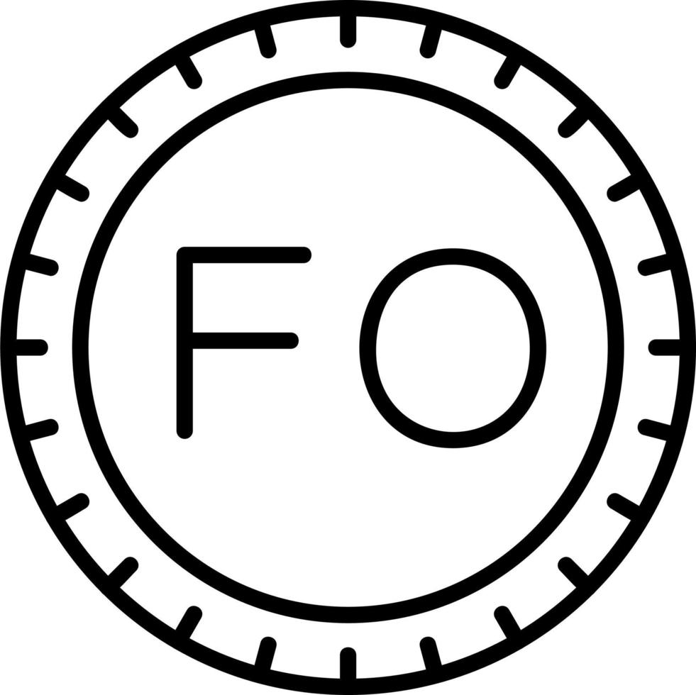 Faroe Islands Dial code Vector Icon