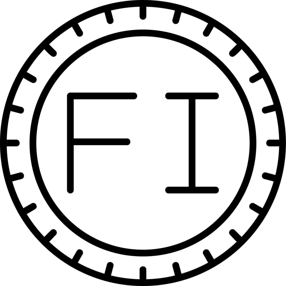 Finlandia marcar código vector icono