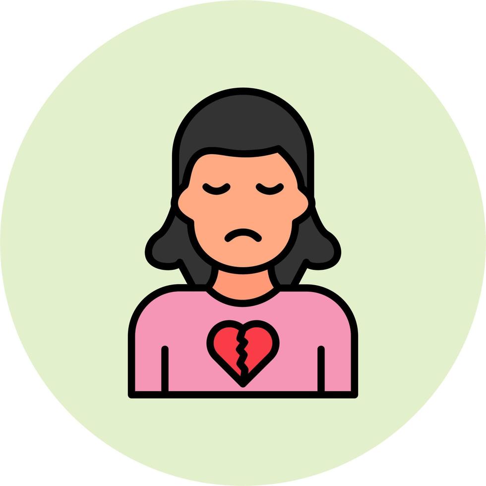 Broken Heart Vector Icon