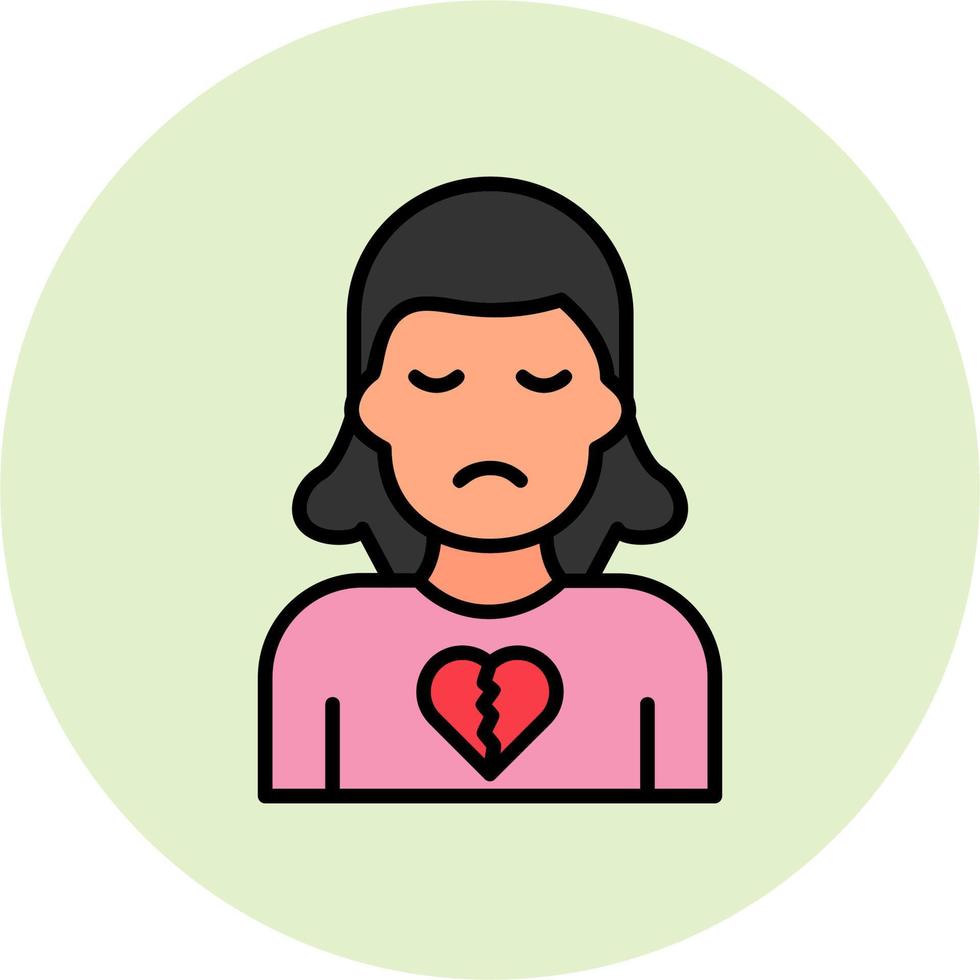 Broken Heart Vector Icon