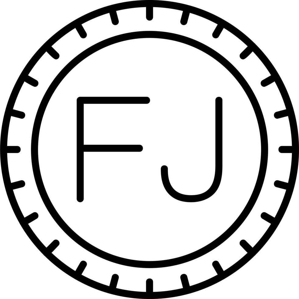 Fiji Dial code Vector Icon