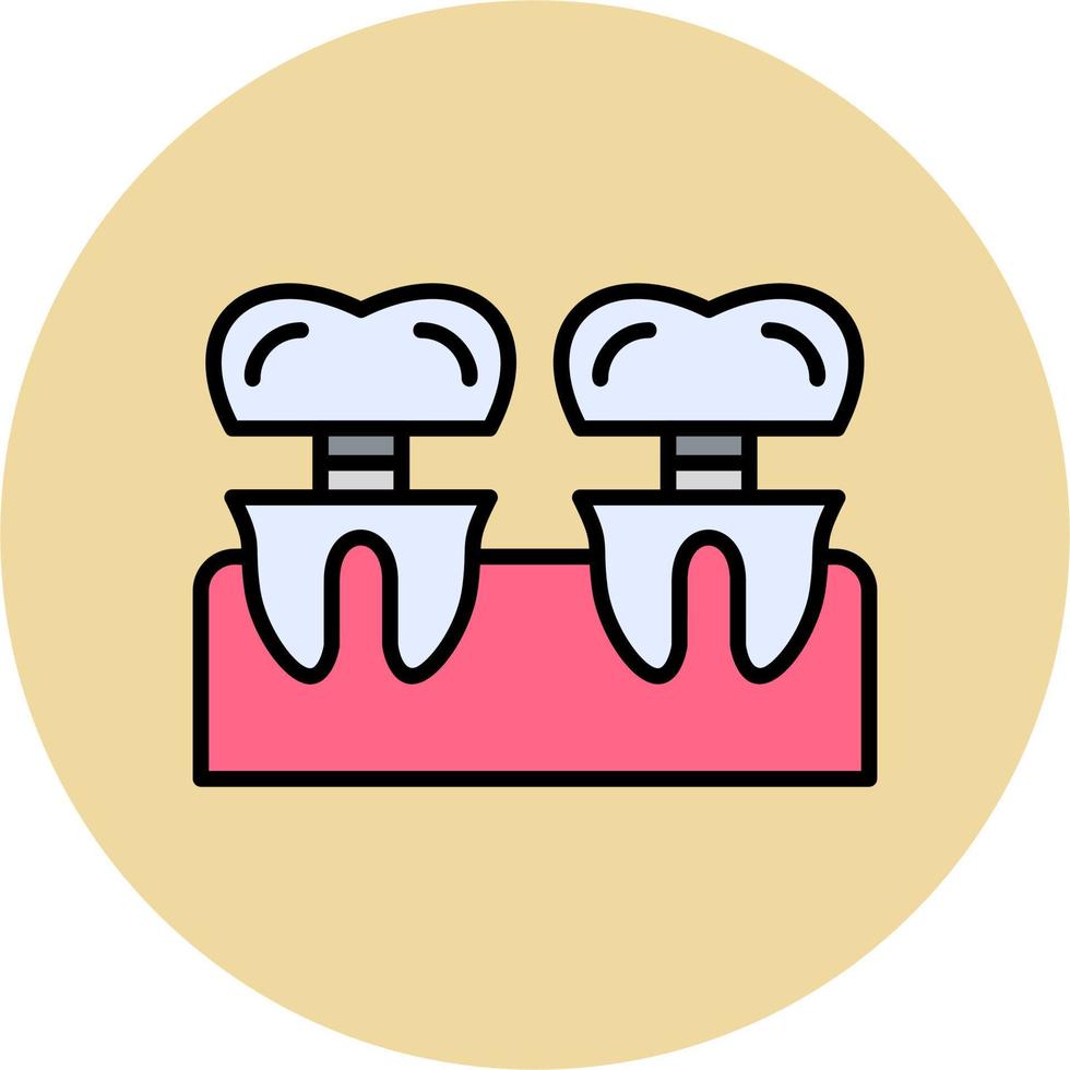 Dental Implant Vector Icon