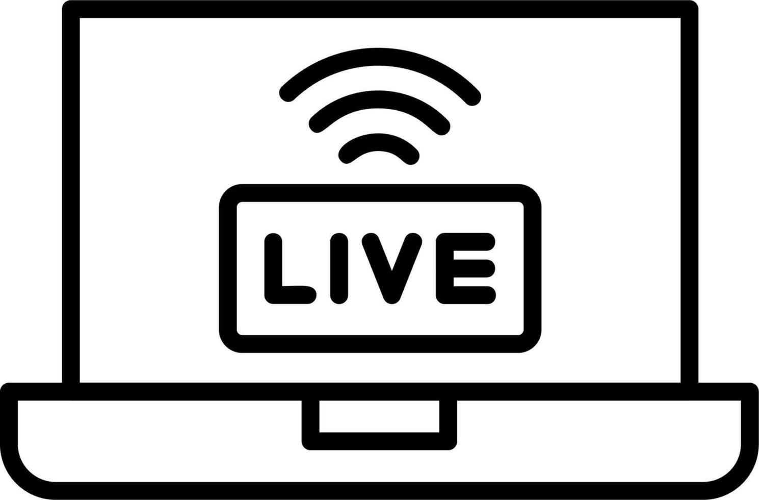 Live Streaming Vector Icon