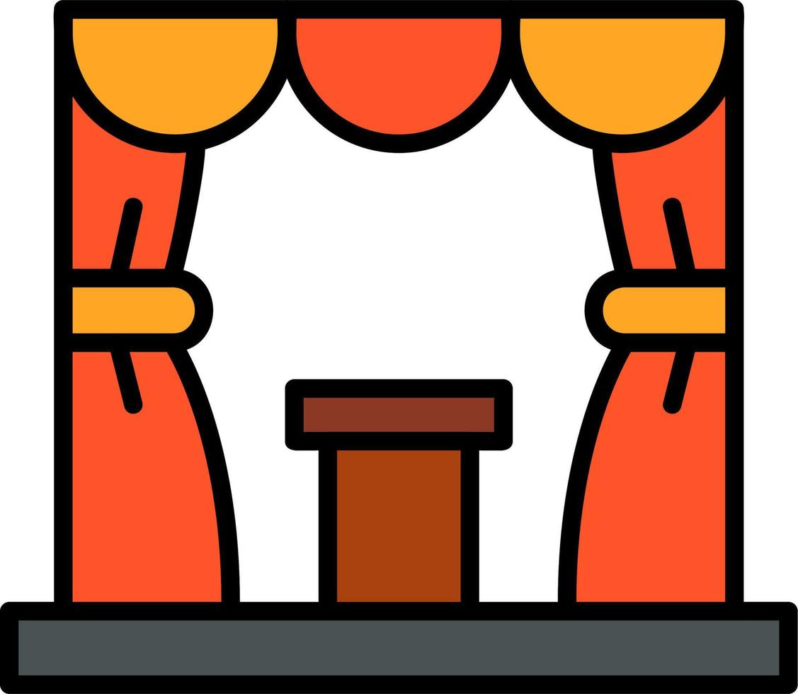 Stage Vector Icon