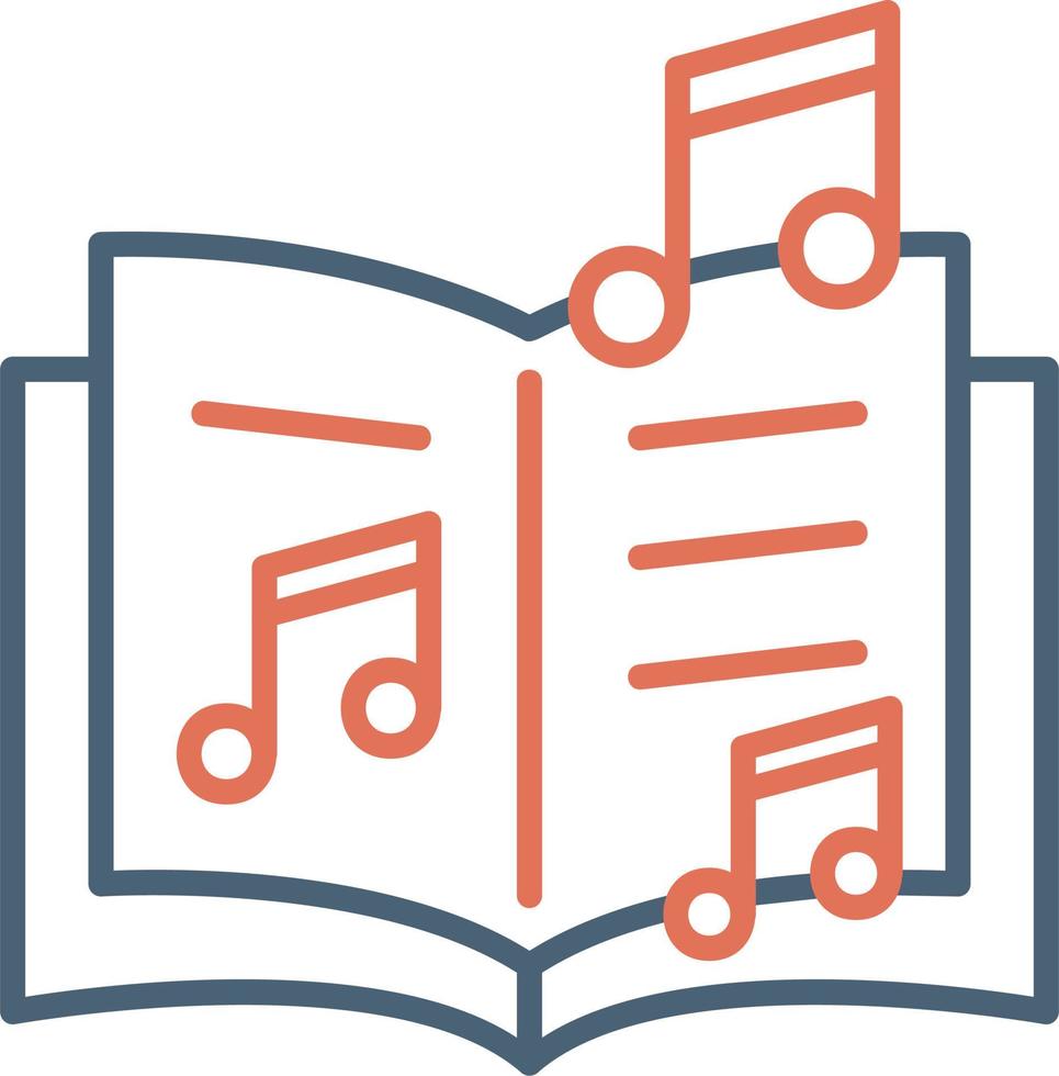 Music Book Vector Icon