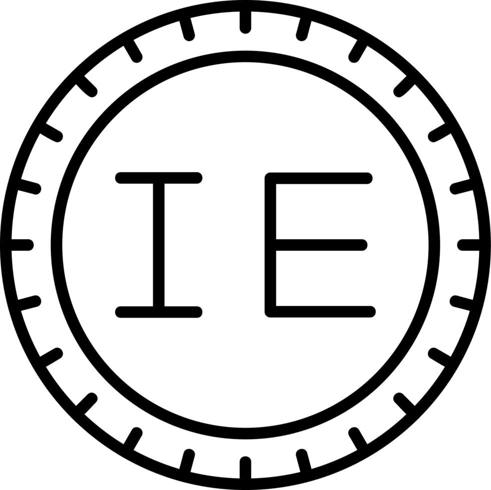Irlanda marcar código vector icono