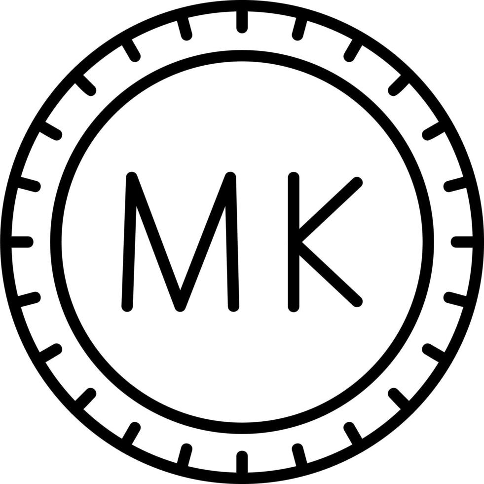 macedonia marcar código vector icono