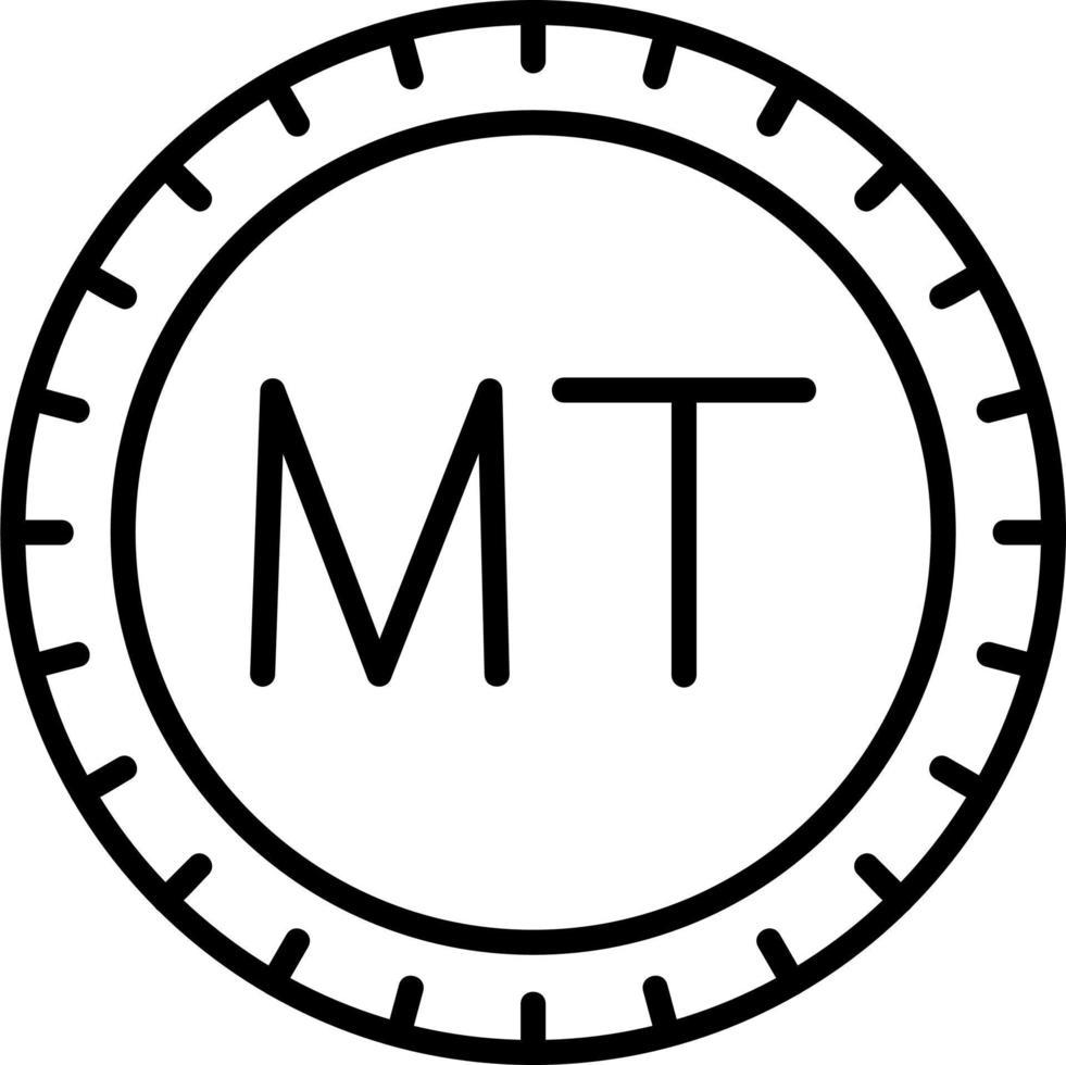 Malta marcar código vector icono