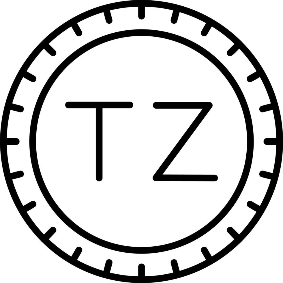 Tanzania marcar código vector icono