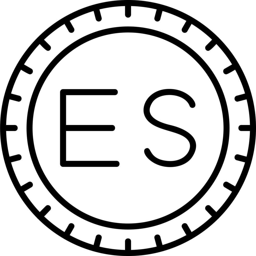España marcar código vector icono