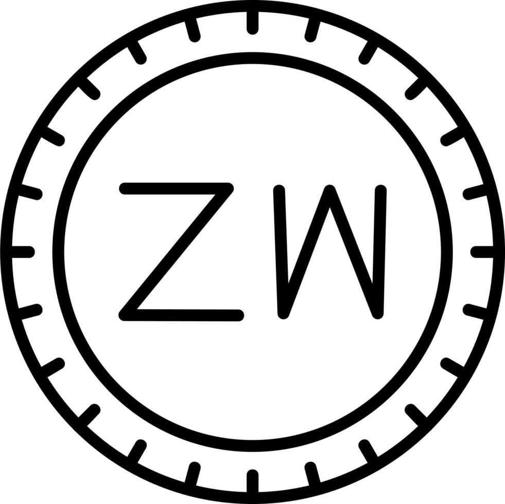 Zimbabwe Dial code Vector Icon