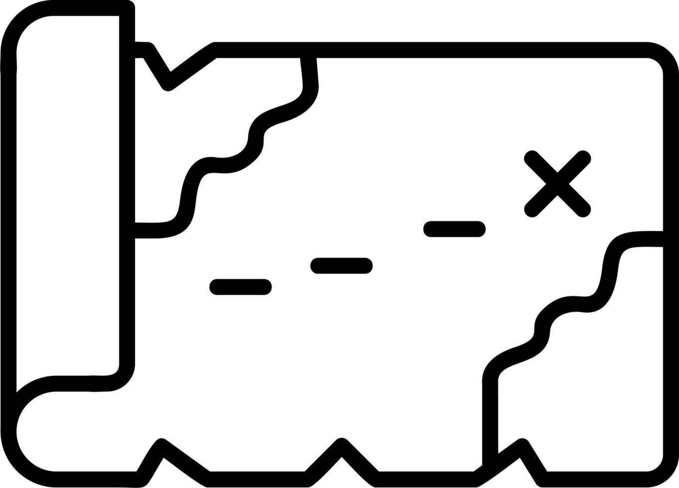 Treasure Map Vector Icon