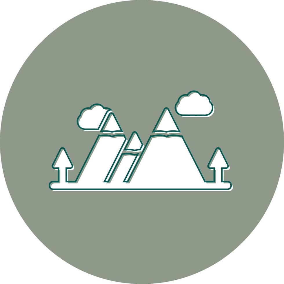 Mountain Ridge Vector Icon