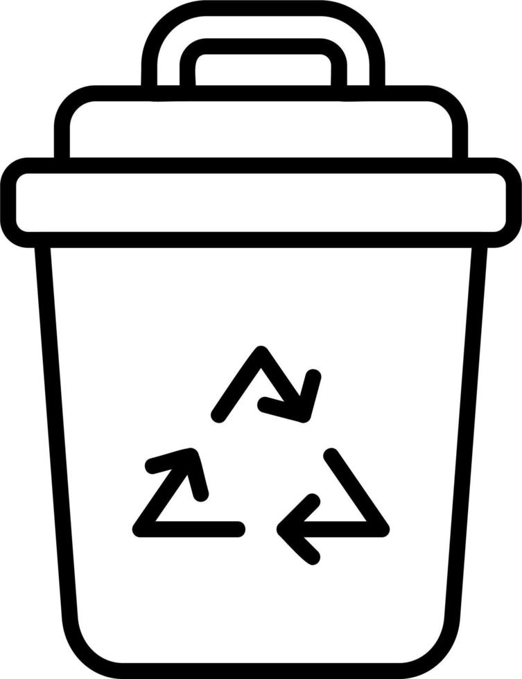 Waste Bin Vector Icon 20321095 Vector Art at Vecteezy