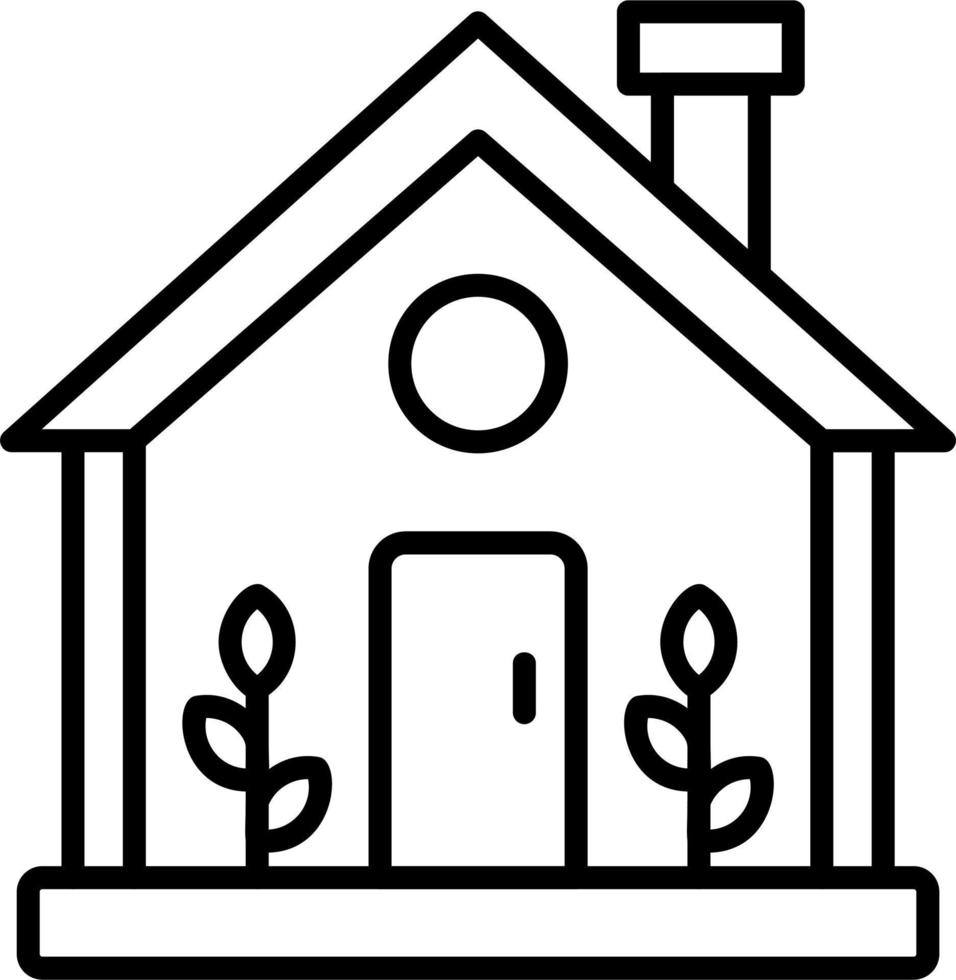 Green House Vector Icon