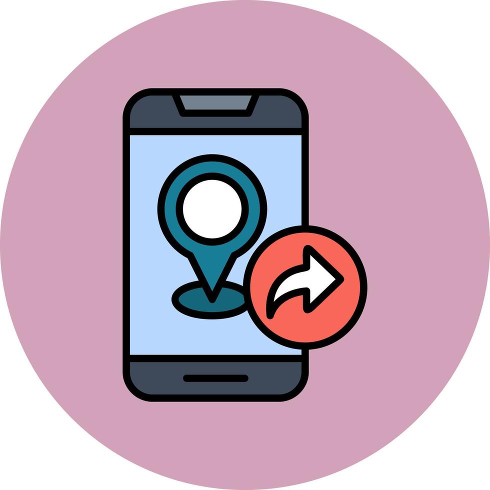 Share Location Vector Icon