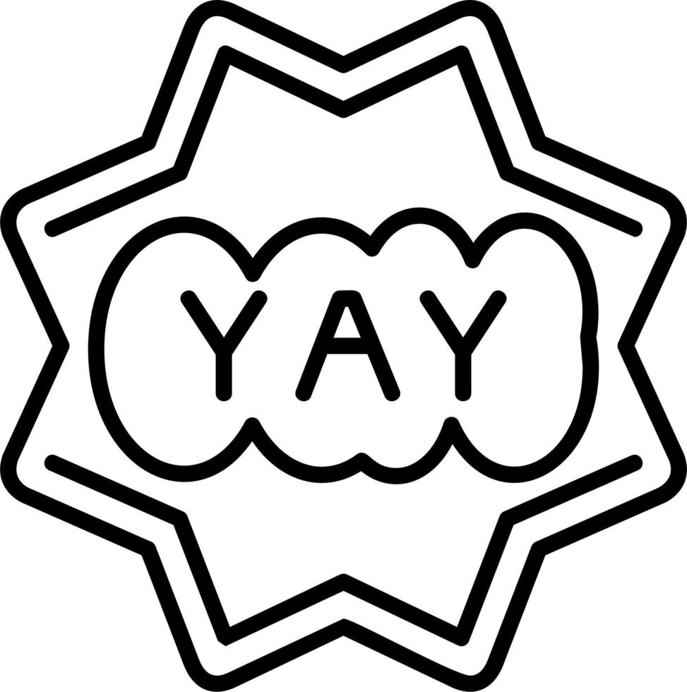 Yay Vector Icon