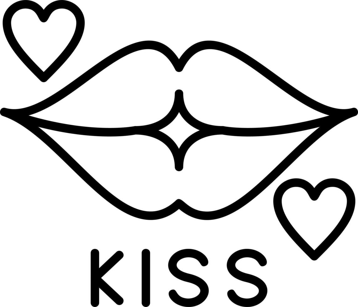 Kiss Vector Icon
