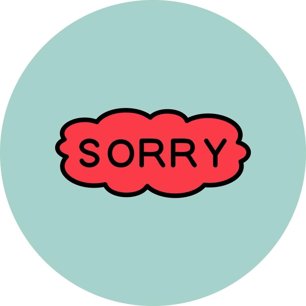 Sorry Vector Icon