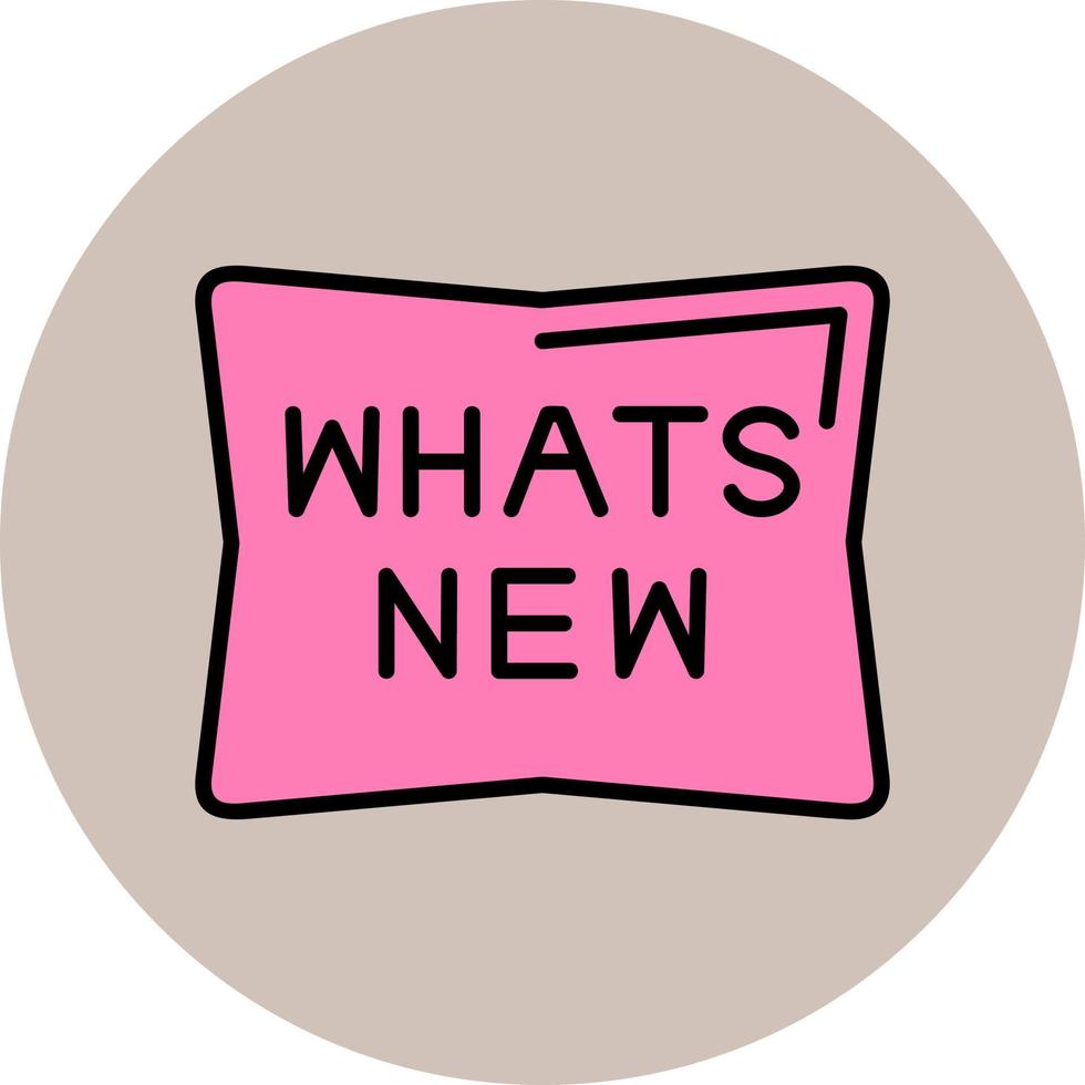 Whats New Vector Icon