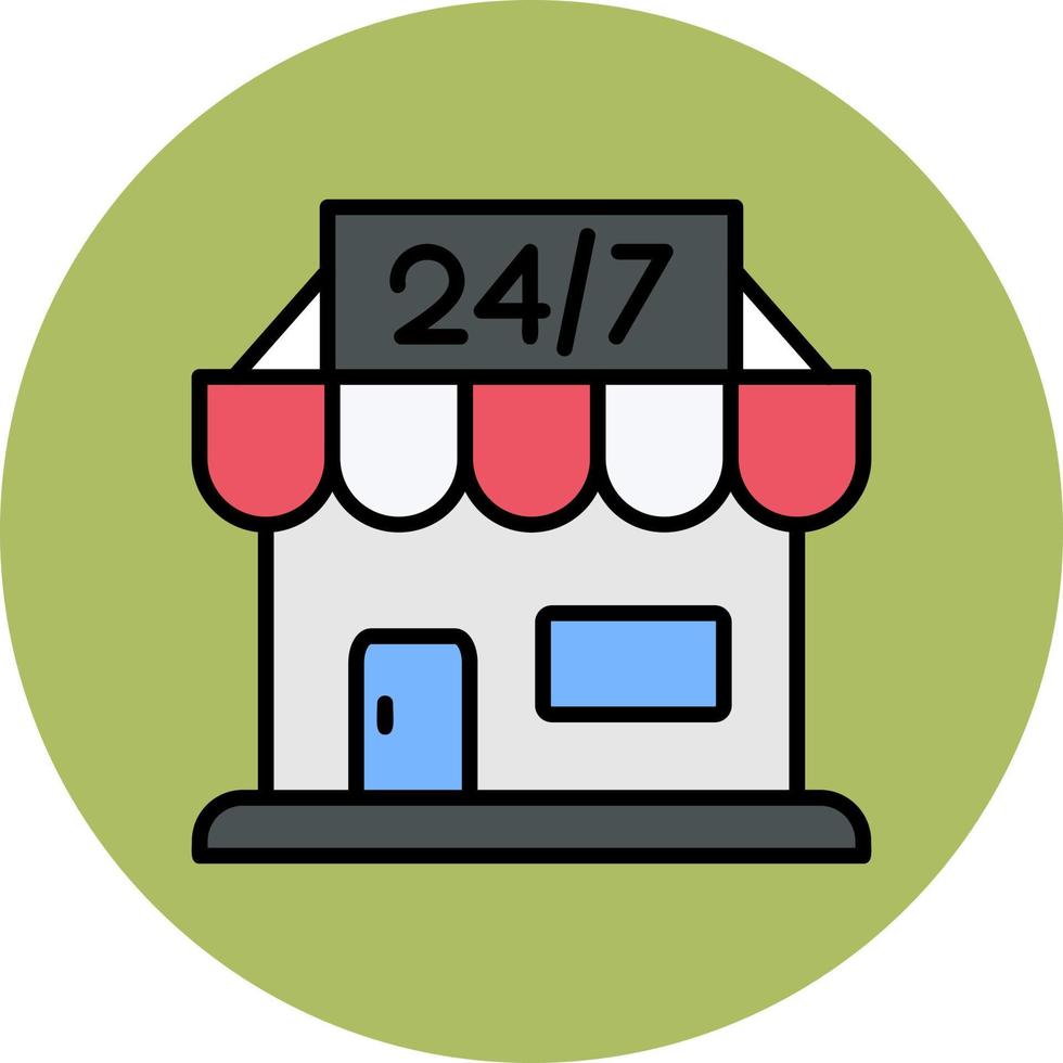 24 Hours Vector Icon