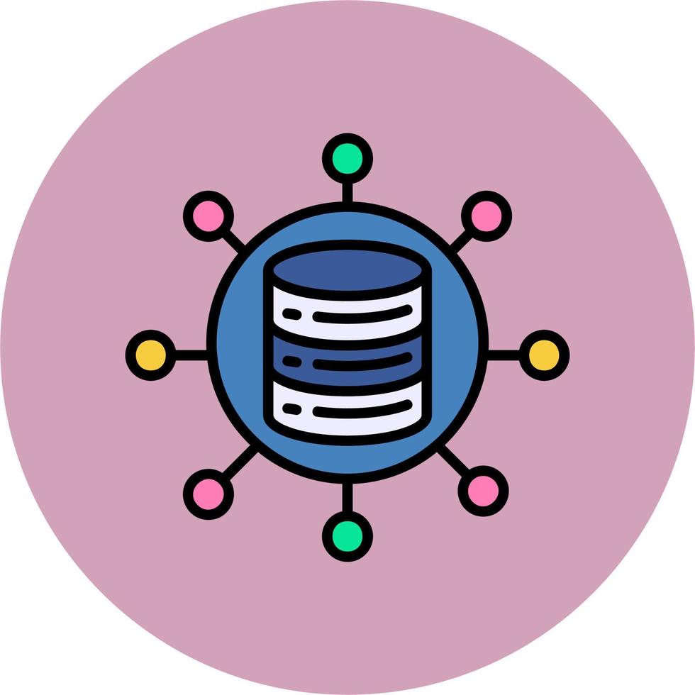 Data Network Vector Icon