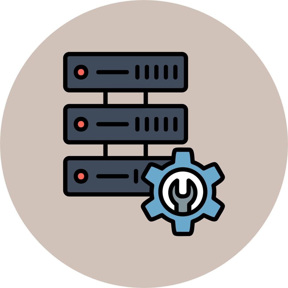 Repair Server Vector Icon