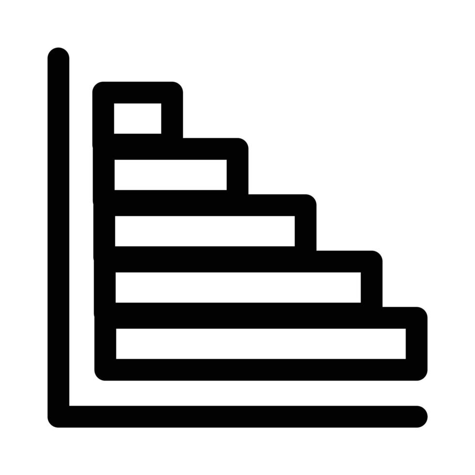 Bar chart icon for visualizing data in graphical form vector