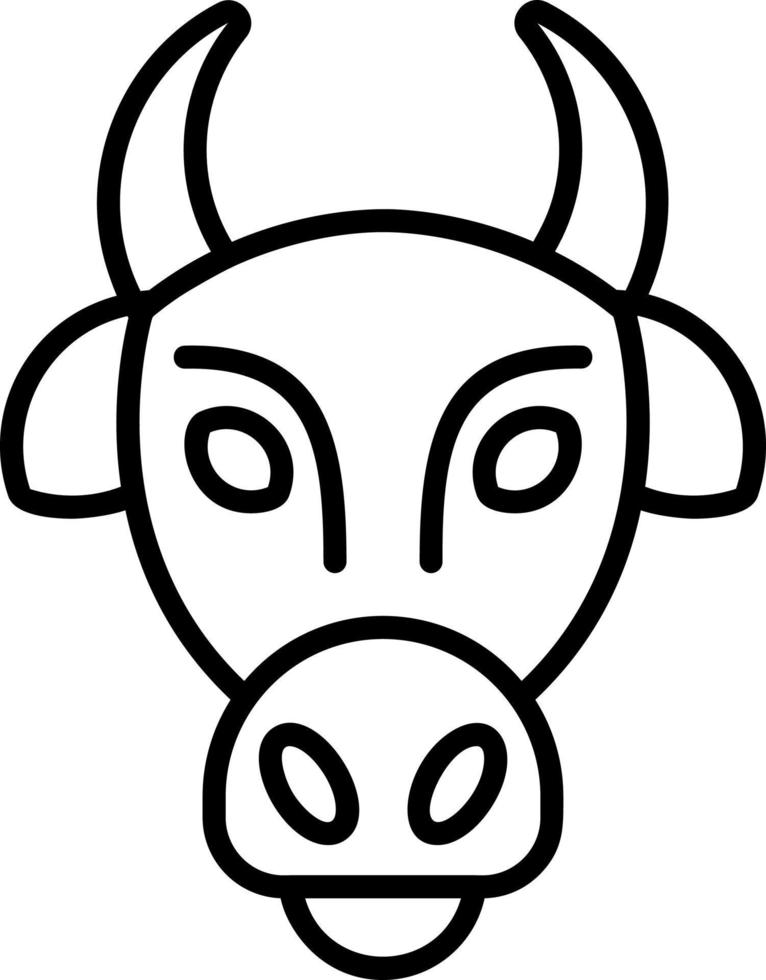 icono de vector de vaca