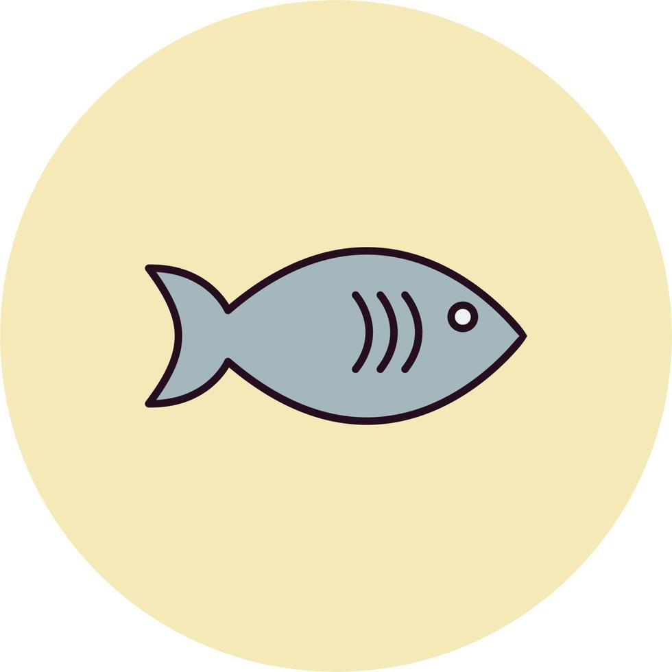 icono de vector de pescado