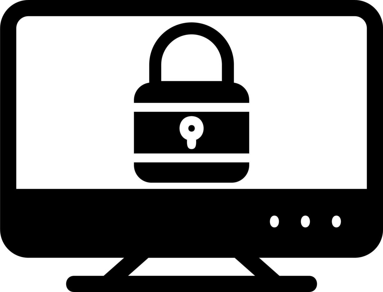 Lock Screen Vector Icon