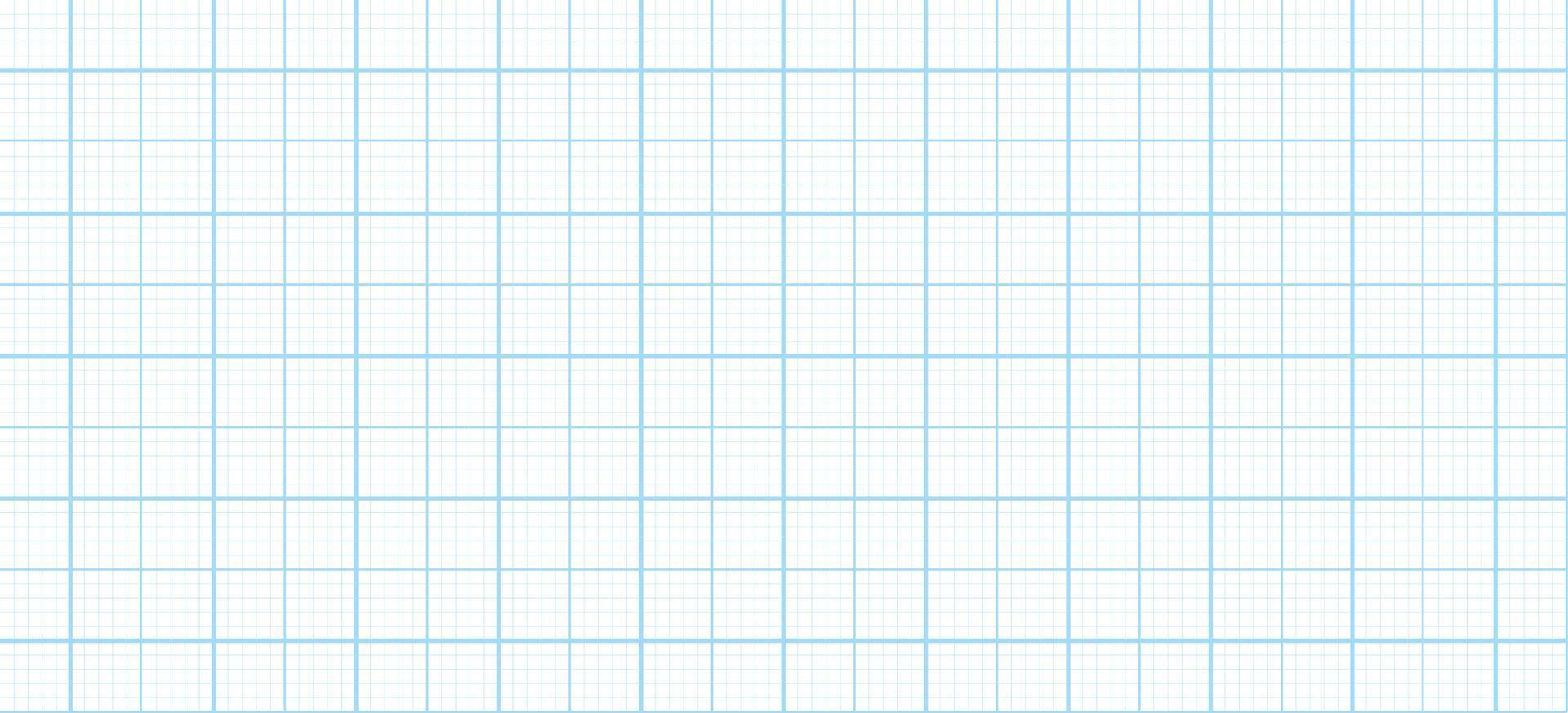 Blue millimeter graph paper grid background. Seamless pattern math paper texture. Desigh for rchitect plan, school project. Vector illustration