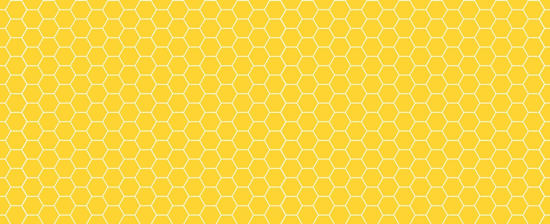 Honeycomb seamless pattern background. Honey hexagon texture. Vector illustration