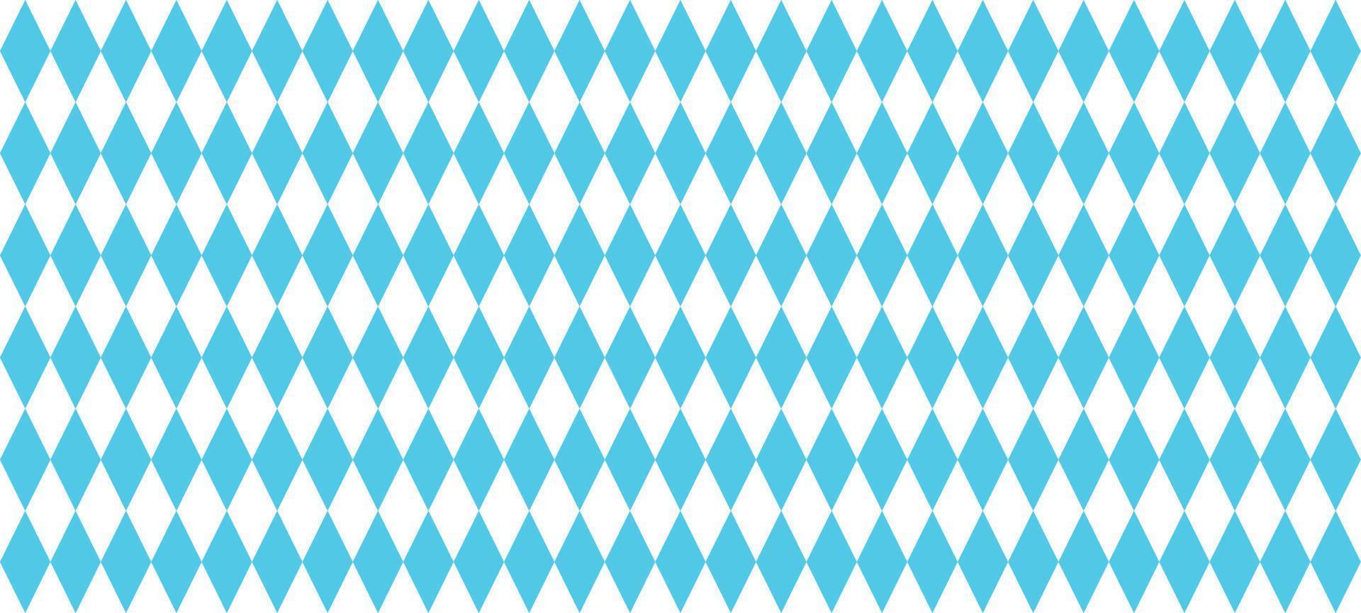 patrón bávaro para el oktoberfest. textura de rombo azul alemán. ilustración vectorial vector