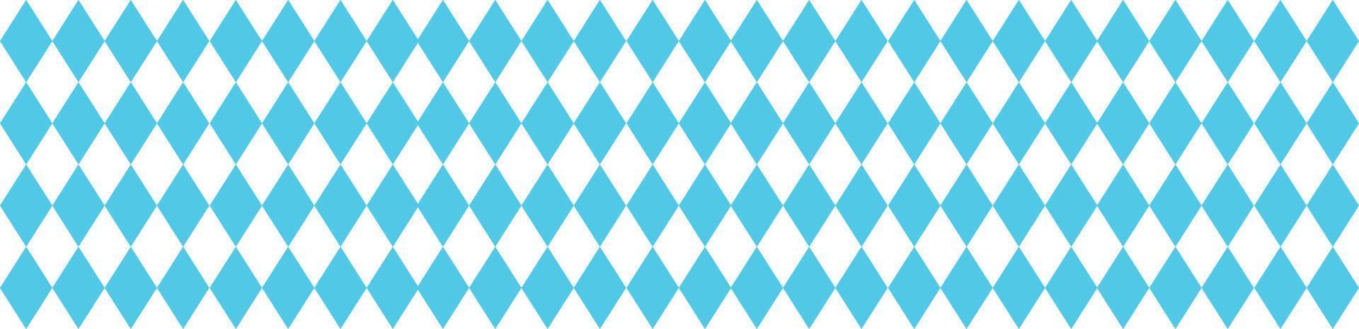 patrón bávaro para el oktoberfest. textura de rombo azul alemán. ilustración vectorial vector