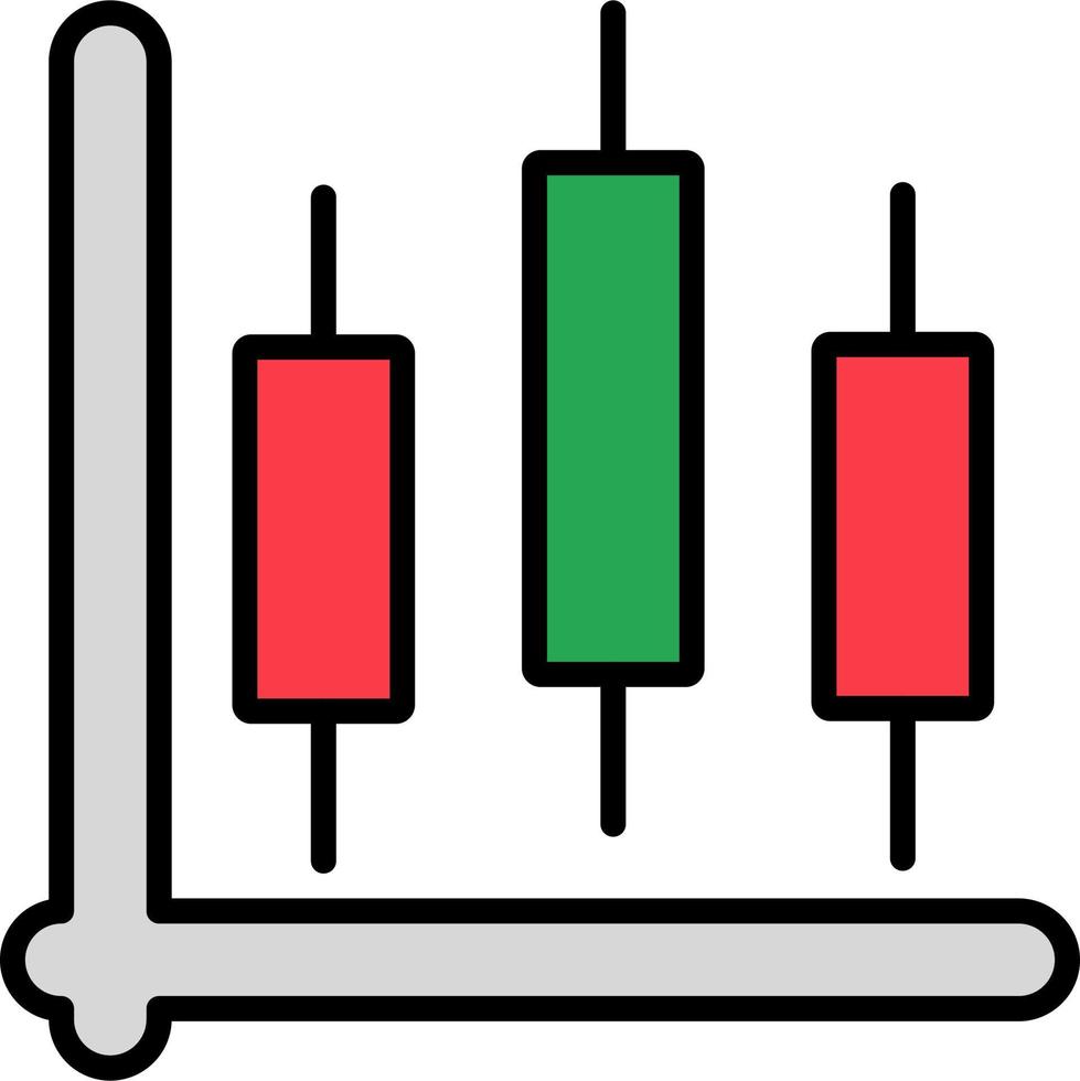 Candlestick Chart Vector Icon