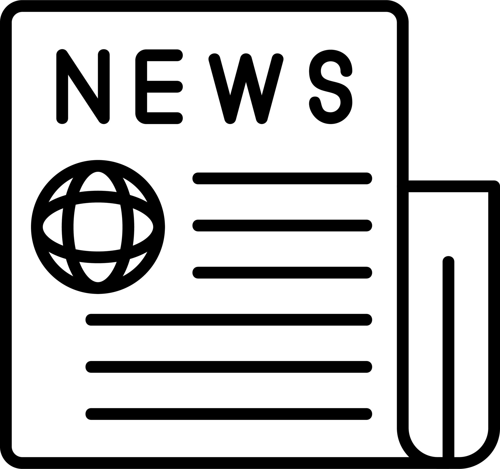 News Vector Icon 20321686 Vector Art at Vecteezy
