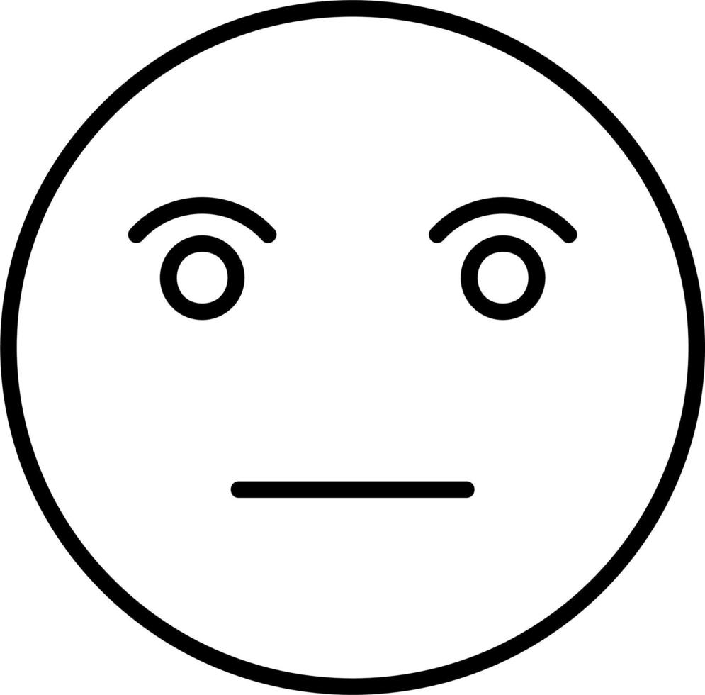 Poker Face Vector Icon