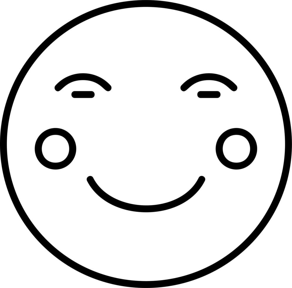 Blushing Vector Icon