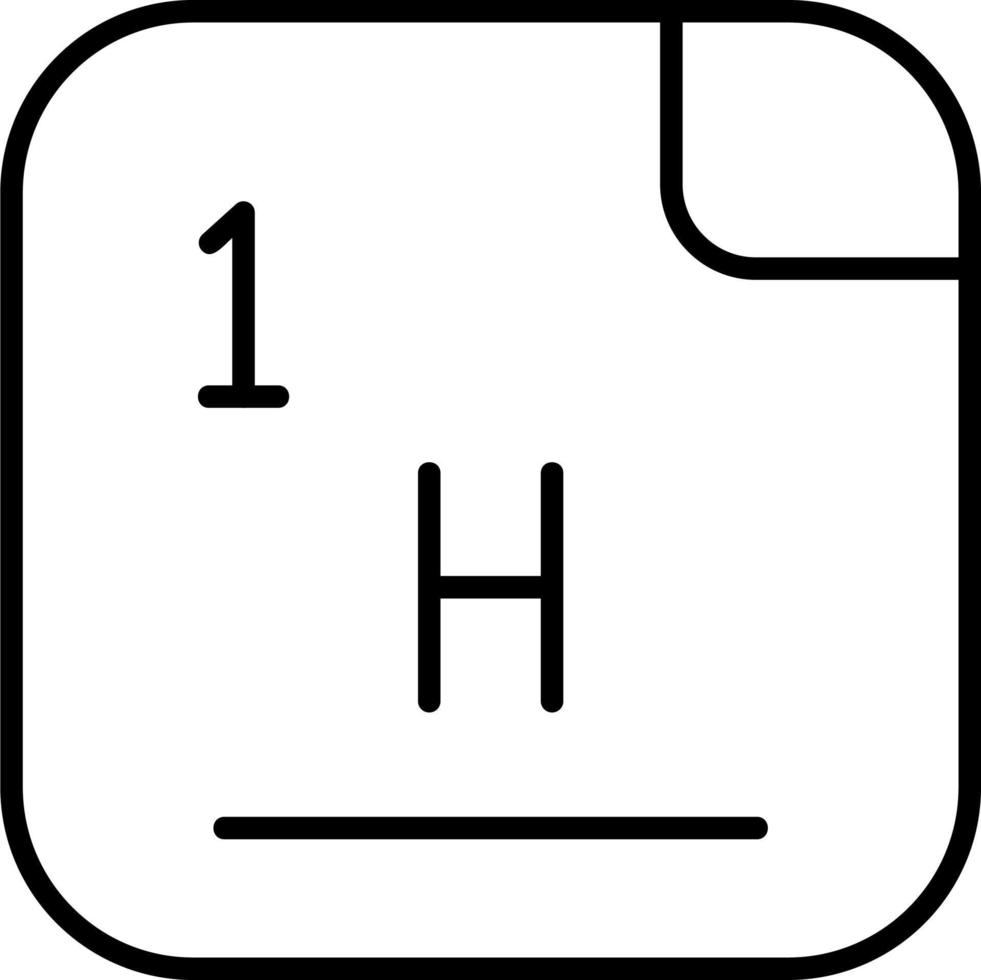 Hydrogen Vector Icon