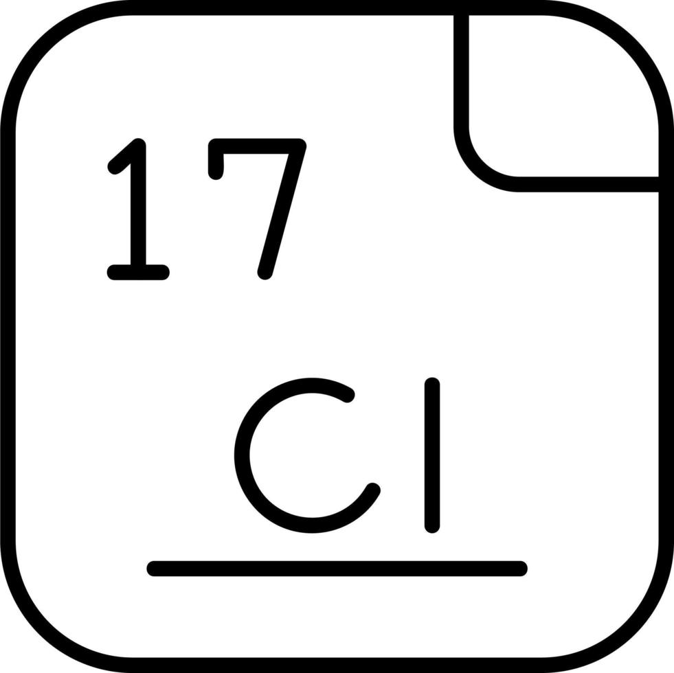 Chlorine Vector Icon